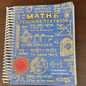 Math 6 Teaching Textbook with Spiral Binding
